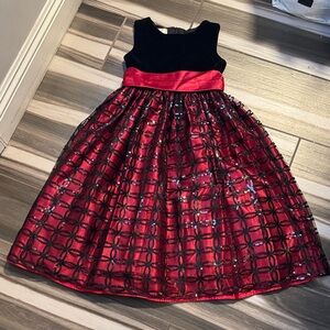 Cinderella Black and Red Formal Kids Dress